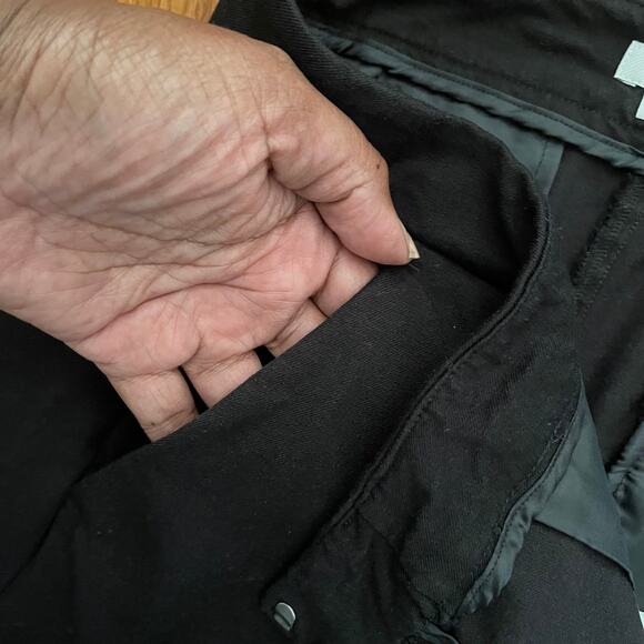 Boden Womens 14R Black Flare Leg Trousers Wide Leg Pants Retro Style - FLAWED - Picture 3 of 11